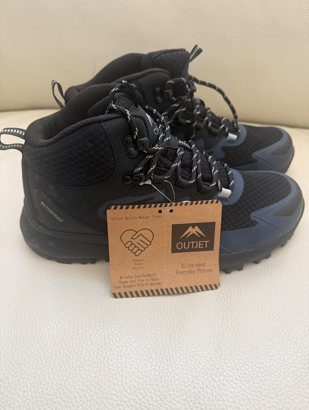 Outjet Men's Waterproof Hiking All-Terrain Eshoes Boots